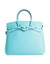 Save My Bag Woman Handbag Turquoise Size - Polyamide, Elastane In Blue