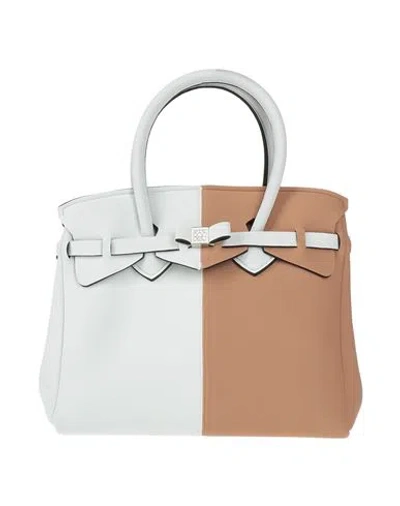 Save My Bag Woman Handbag White Size - Polyamide, Elastane