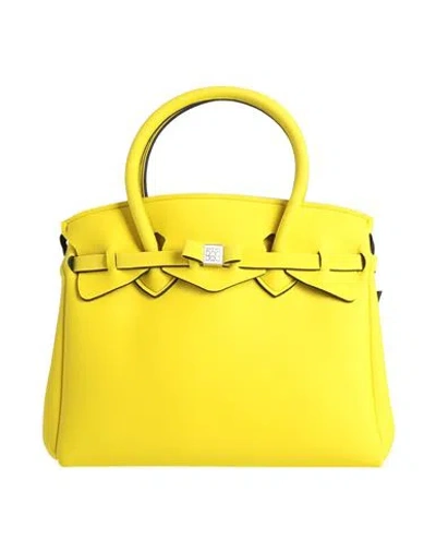 Save My Bag Woman Handbag Yellow Size - Peek (polyether - Ether - Ketone), Polyamide, Elastane