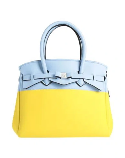 Save My Bag Woman Handbag Yellow Size - Polyamide, Elastane