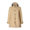 Save The Duck - Coat With Hood April Beige D42250w