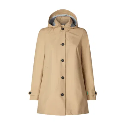 Save The Duck - Coat With Hood April Beige D42250w