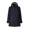 Save The Duck - Coat With Hood April Black D42250w
