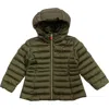 Save The Duck - Maggy Jacket Green 50056 Long C/cap J47300g Iris17