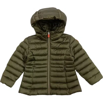 Save The Duck Kids'  - Maggy Jacket Green 50056 Long C/cap J47300g Iris17