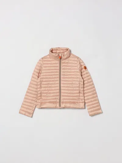 Save The Duck Kids'  100 Grams Padded Nylon Down Jacket In Orange