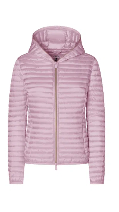Save The Duck 100 Grams Jacket With Hood Woman  Alexa Bubble Pink