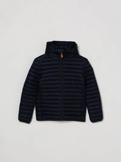 Save The Duck Jacket Kids Color Navy In Black
