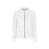 Save The Duck A-line Silhouette Lightweight Quilted Nylon Jacket In White