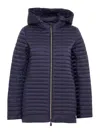 Save The Duck Morena Blaue Kapuzenjacke In Azul Oscuro