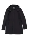Save The Duck Sid Wool-effect Padded Coat In Blue