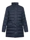 Save The Duck Gordon Coat Navy Blue Melange In Blue