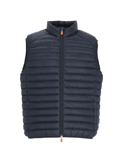 Save The Duck Adam Quilted Gilet In Blue