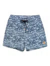 Save The Duck Ademir Onda Swim Shorts Ondine Off White On Blue
