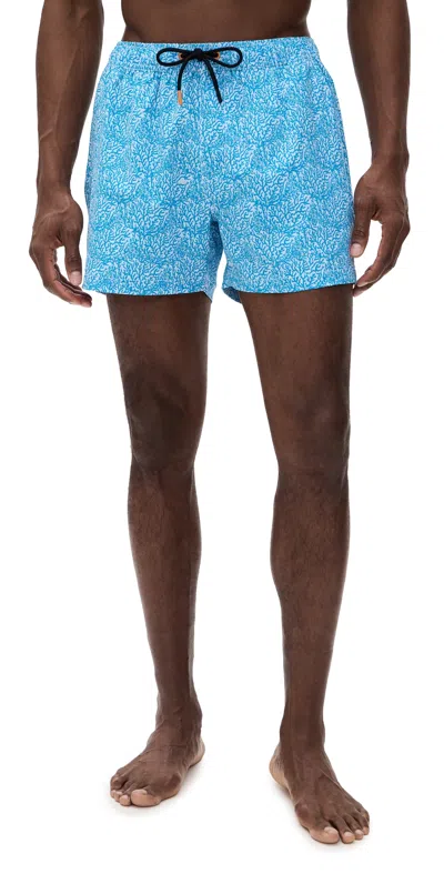 Save The Duck Ademir Swim Trunks Light Blue Coral/no Fishing