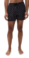 Save The Duck Ademir Turtles Swim Shorts 4.25 Turtles On Black In Turtles On Black