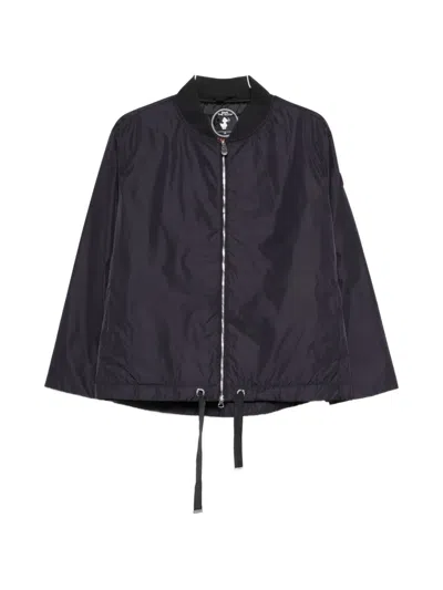 Save The Duck Aisha Drawstring-hem Bomber Jacket In Black
