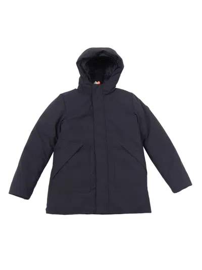 Save The Duck Kids'  Albi Hooded Parka In Blue