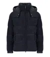 Save The Duck Albus Blue Hooded Padded Jacket