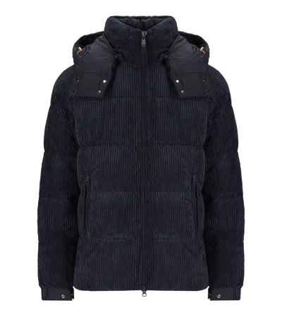 Save The Duck Albus Blue Hooded Padded Jacket