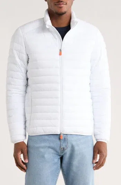 Save The Duck Alessandro Water Resistant Puffer Jacket In White