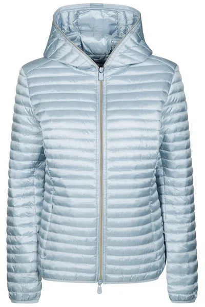 Save The Duck Alexa Hooded Puffer Jacket In Blue
