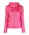 Save The Duck Alexa Hooded Puffer Jacket In Pink