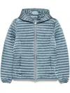 Save The Duck Alexa Hooded Puffer Lightweight Jacket In Blue
