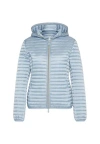 Save The Duck Alexa Hooded Puffer Jacket In Gnawed Blue