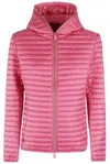 Save The Duck Alexa Hooded Puffer Jacket In Pink