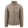 Save The Duck Alexander Hooded Puffer Jacket In Beige