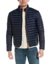Save The Duck Donald Quilted Hooded Water Resistant Insulated Puffer Jacket In Blue