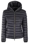 Save The Duck Daisy Puffer Jacket In Ebony Grey