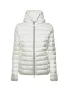 Save The Duck Vicky Short Hooded Basic Jacket In White