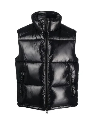 Save The Duck Aliantus Puffer Vest Jacket In Black