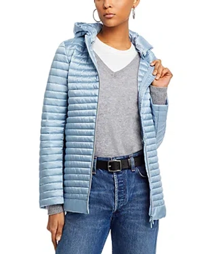Save The Duck Alima Quilted Jacket In Dusty Blue