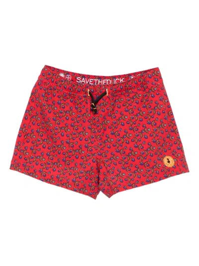 Save The Duck Kids' All-over Print Swim Shorts