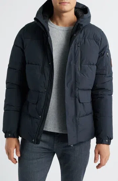 Save The Duck Alter Waterproof Hooded Puffer Jacket In Blue