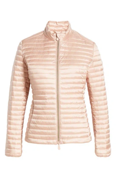 Save The Duck Andreina Water Resistant Puffer Jacket In Powder Pink