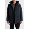 Save The Duck Antoine Faux Fur Lined Waterproof Hooded Parka In Black