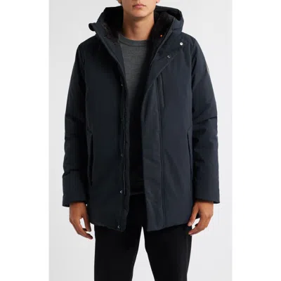 Save The Duck Antoine Faux Fur Lined Waterproof Hooded Parka In Black