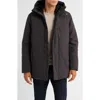 Save The Duck Antoine Faux Fur Lined Waterproof Hooded Parka In Black