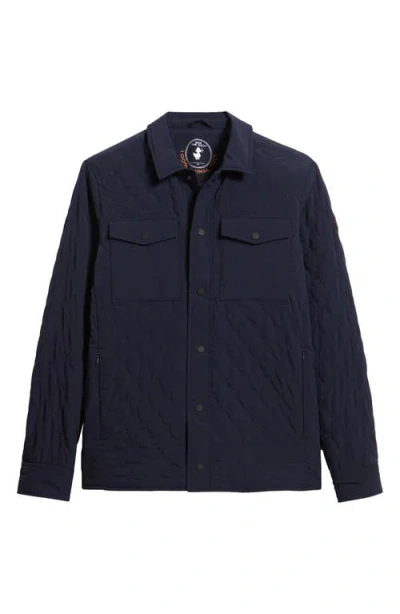 Save The Duck Anton Water Resistant Quilted Jacket In Blue