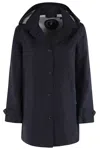 Save The Duck Sofi Trench Coat In Blue Black