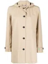 Save The Duck Detachable Hood Raincoat In Nude