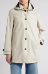 Save The Duck April Packable Hooded Jacket In Shore Beige