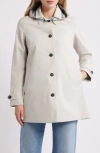 Save The Duck April Water Repellent Raincoat In Neutral