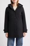Save The Duck April Water Repellent Raincoat In Black