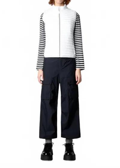 Save The Duck Arabella Puffer Vest In White In Multi