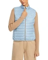 Save The Duck Noemi Quilted Puffer Vest In Dusty Blue